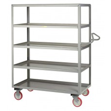 Little Giant 5-Shelf Ergonomic Handle Service Cart 5ENML-2436-5PY