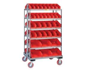 Little Giant Sloped Shelf Bin Cart