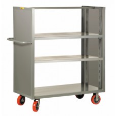 Little Giant 2-sided Adjustable Shelf Truck with Solid Panel Ends - Model DETS3A-3060-6PY