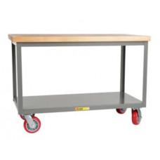 Little Giant Heavy Duty Mobile Maple Top Bench - IPJ3060-2R6PYFL 
