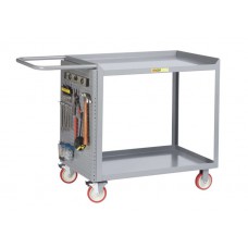 The Little Giant MWPB-2436-5TL Maintenance Workstation with Pegboard Panel Cart