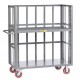 Little Giant 2-sided Adjustable Shelf Truck with Slat Type Sides - Model S2-A-2448-6PY 