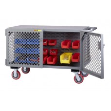 Little Giant 2-Sided Mobile Maintenance Cart - ST-2448-6PY-LP