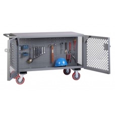 Little Giant 2-Sided Mobile Maintenance Cart - ST-2448-6PY-PB