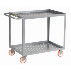 Little Giant Perforated Shelf Cart - LGLP-2448-BK