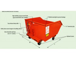 MECO Extra Heavy Duty Self-Dumping Hoppers - Model SDHX025-90
