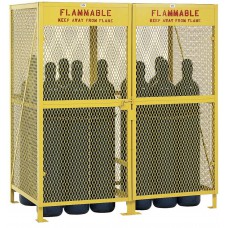 MECO CSC2V Vertical Gas Cylinder Storage Cabinet | OSHA-Compliant Double-Cylinder Cabinet
