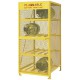 MECO Horizontal Cylinder Storage Cabinet CSC4H | Secure Storage for 4 Compressed Gas Cylinders