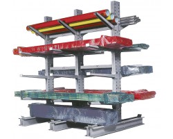 MECO Series 1000 Cantilever Upright with Base, Double-Sided, 7 Ft High | MDU754 