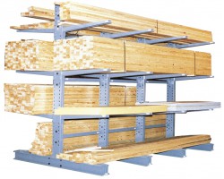 MECO Series 1000 Cantilever Upright with Base, Double-Sided, 7 Ft High | MDU754 