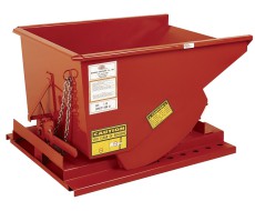 Self-Dumping Hopper Sizing: Weight Capacity, Material Density and Forklift Safety Self-Dumping Hopper Sizing: Weight Capacity, Material Density and Forklift Safety