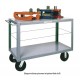 MECO Husky Service Cart HSC24-24, 2 Shelf Steel Utility Cart