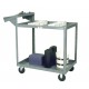 MECO Order Picking Cart OPT2 | Heavy-Duty 2-Shelf Steel Cart for Warehouse Fulfillment