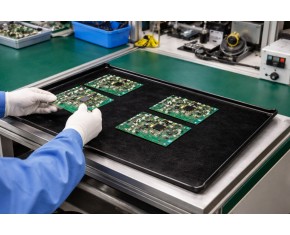 MFG 212109 Conductive Fiberglass Conveyor ESD Tray for Static-Safe Handling