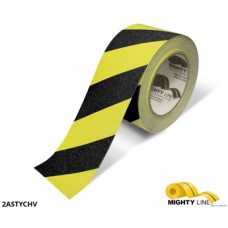 Mighty Line 2ASTYCHV Anti-Slip Yellow-Black Chevron Safety Floor Tape