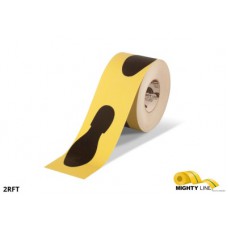 Mighty Line 2RFT Foot Print Safety Floor Tape