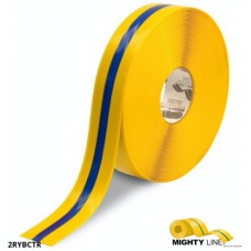 Mighty Line 2RYBCTR Industrial Striped Floor Tape