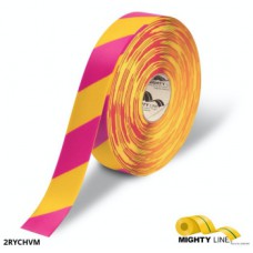 Mighty Line 2RYCHVM Safety Diagonal Floor Tape