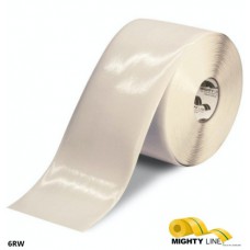 Mighty Line 6RW Solid White Safety Floor Tape 