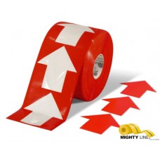 Mighty Line 4ARR Pop-Out Solid Red Safety Floor Arrows