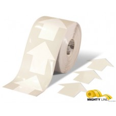 Mighty Line 4ARW Pop-Out Solid White Safety Floor Arrows