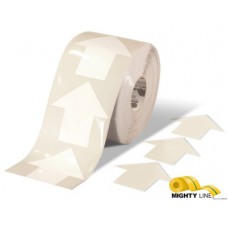 Mighty Line 6ARW Pop-Out Solid White Safety Floor Arrows