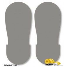 Mighty Line BIGGRYFTPRT Safety Gray Floor Marking Footprints