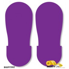 Mighty Line BIGPFTPRT Safety Purple Floor Marking Footprints