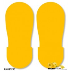 Mighty Line BIGYFTPRT Safety Yellow Floor Marking Footprints