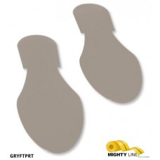 Mighty Line GYFTPRT Safety Gray Floor Marking Footprints