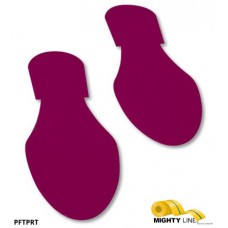 Mighty Line PFTPRT Safety Purple Floor Marking Footprints