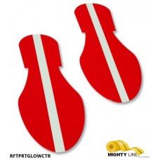 Mighty Line RFTPRTGLOWCTR Safety Yellow Floor Marking Footprints