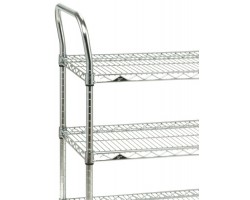 Metro 1-Piece Chrome Plated Cart Push Handle - H5C