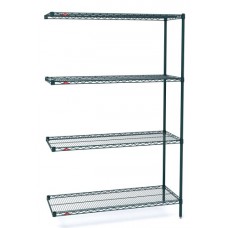 Metroseal 4-Shelf Corrosion Resistant Wire Shelving Unit - AN316K3