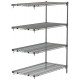 Metroseal 4-Shelf Corrosion Resistant Wire Shelving Unit - AA316K3