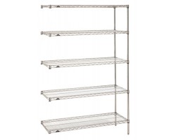 Metro 5-Shelf Super Erecta Brite Industrial Wire Shelving - 5AN337BR