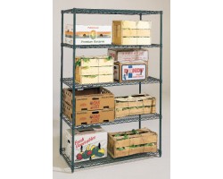 Metroseal 5-Shelf Corrosion Resistant Wire Shelving Unit - 5AN317K3