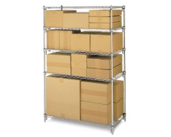 Metro 5-Shelf Super Adjustable Chrome Wire Shelving - 5A337C