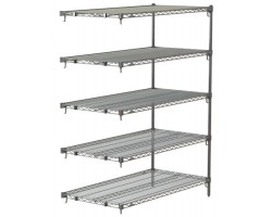 Metroseal 5-Shelf Corrosion Resistant Wire Shelving Unit - 5AA317K3