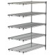 Metroseal 5-Shelf Corrosion Resistant Wire Shelving Unit - 5AA317K3