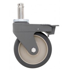 MetroMax Polyurethane Swivel Stem Brake Caster - 5PCBX