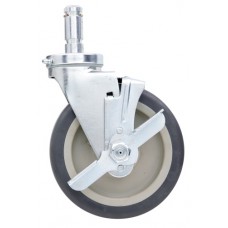 Metro Polyurethane Swivel Stem Brake Caster - 6MPB