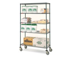 Metroseal-3 Super Erecta Industrial Wire Shelf Cart - 1854NK3-5MP