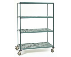 Metro PR183663NK3-5MP Super Erecta Pro Industrial Plastic Shelf Cart