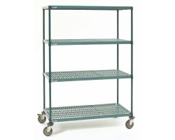 Metro PR214863NK3-5MP Super Erecta Pro Industrial Plastic Shelf Cart