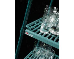 Metro PR183663NK3-5MP Super Erecta Pro Industrial Plastic Shelf Cart