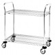 Metro 2-Shelf Stainless Steel Utility Lab Cart - MW604