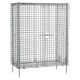 Metro Stationary Chrome Wire Shelving Security Cage - SEC33C