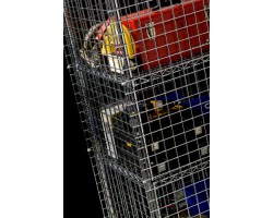 Metro Stationary Stainless Wire Shelving Security Cage - SEC33S