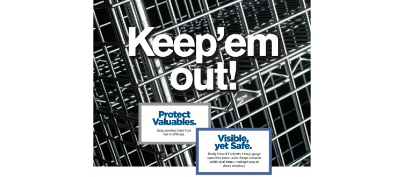 Features and Benefits of Using Metro Controlled Access Wire Security Cart